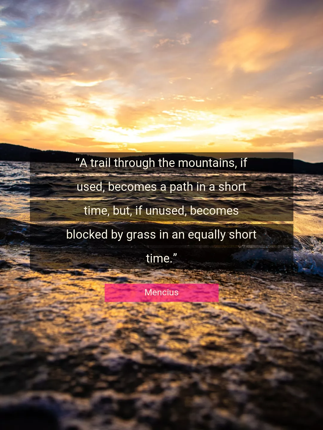 Quote About Time By Mencius