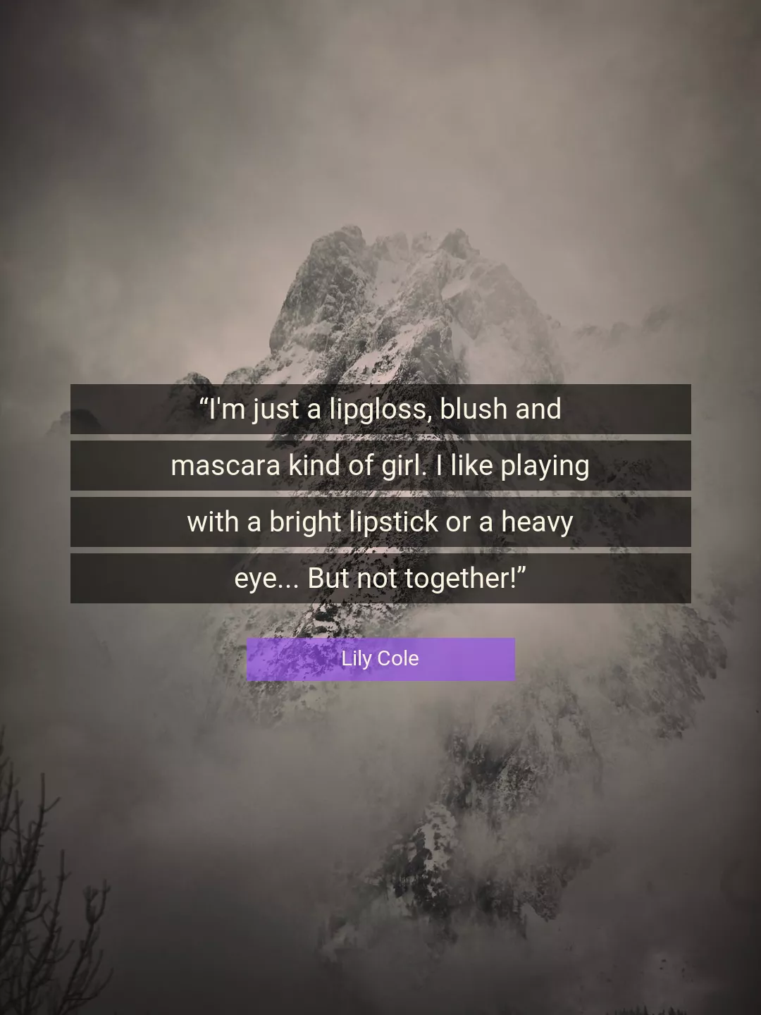 Quote About Together By Lily Cole