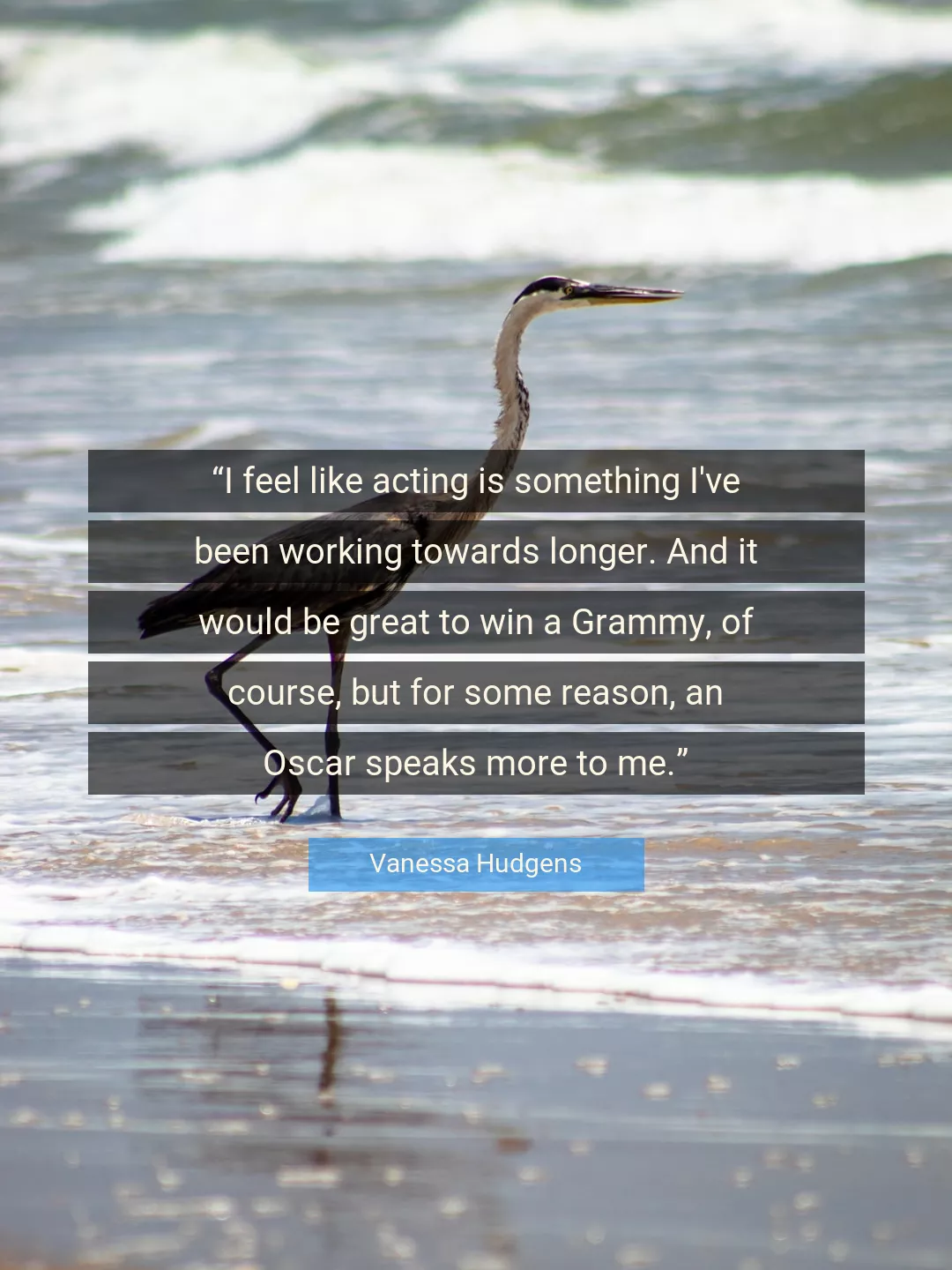 Quote About Me By Vanessa Hudgens