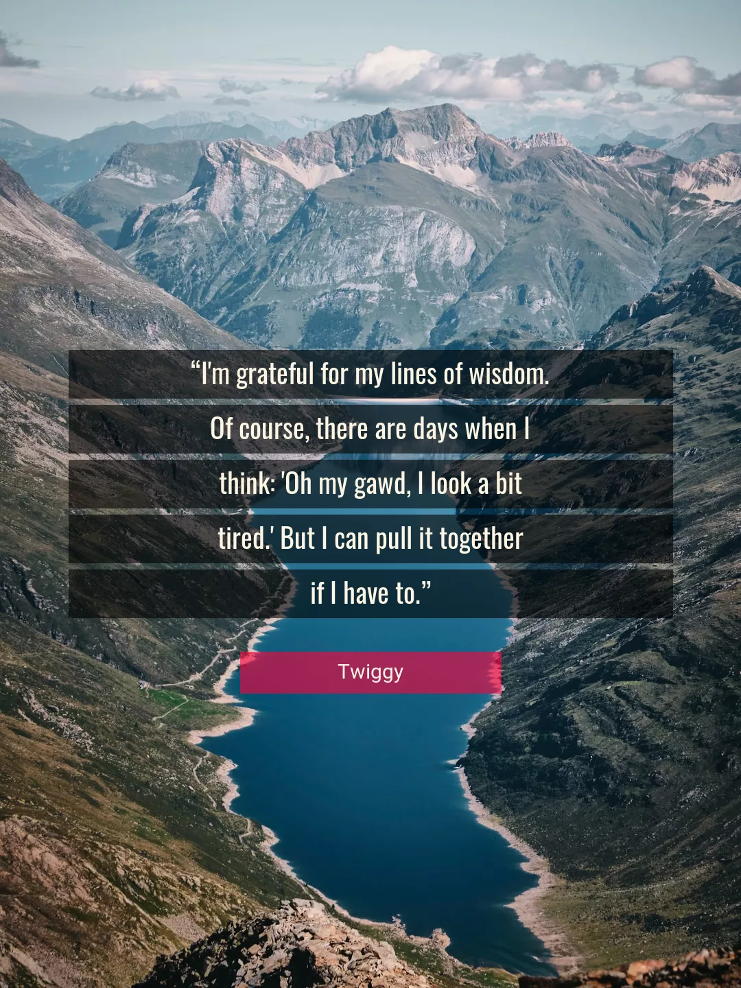 Quote About Wisdom By Twiggy