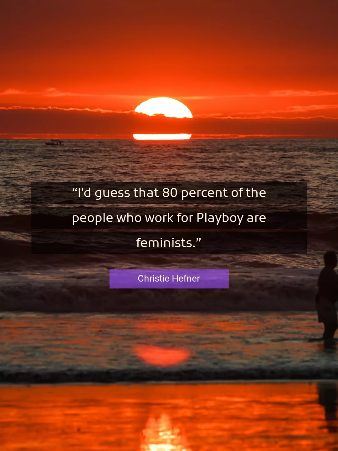 Quote About Work By Christie Hefner