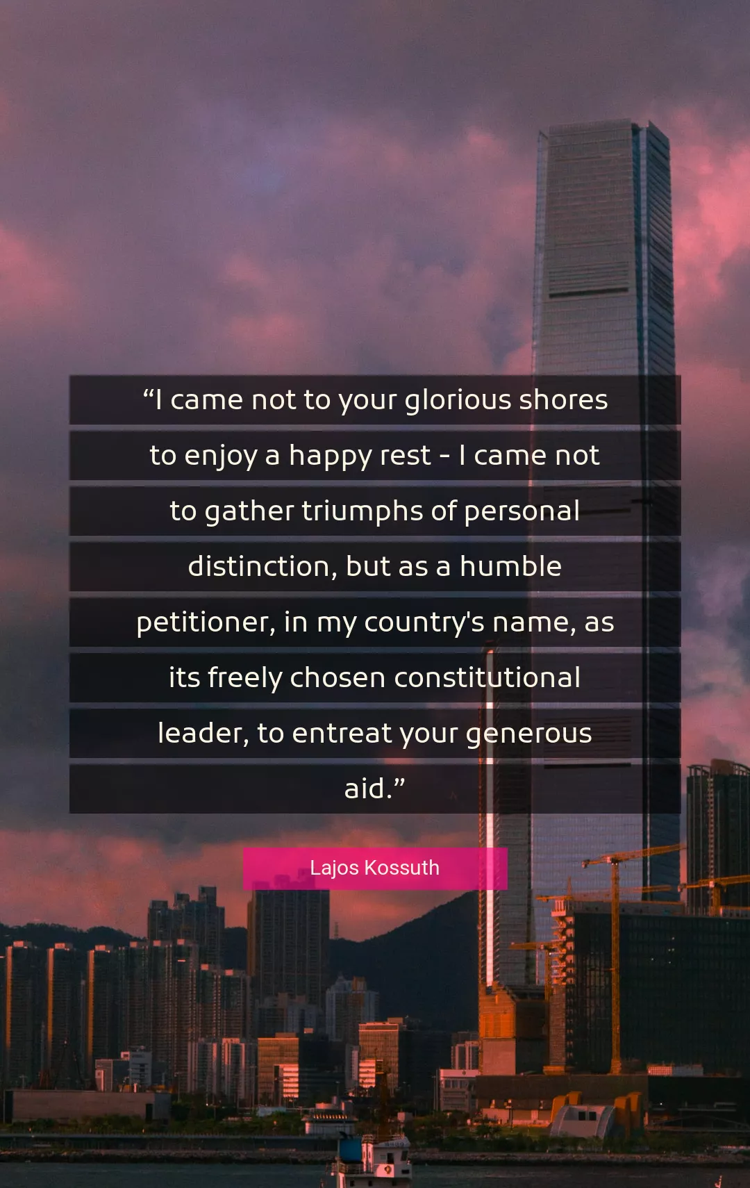 Quote About Humble By Lajos Kossuth