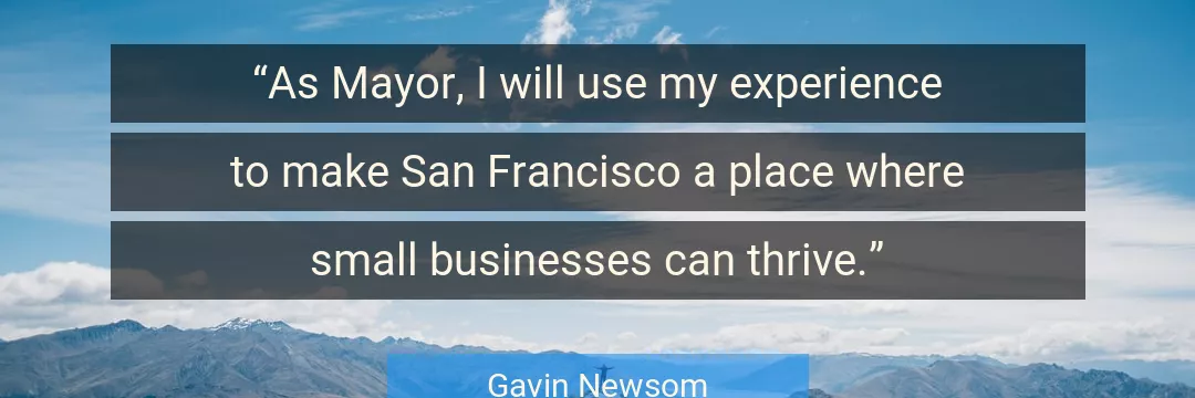 Quote About Experience By Gavin Newsom