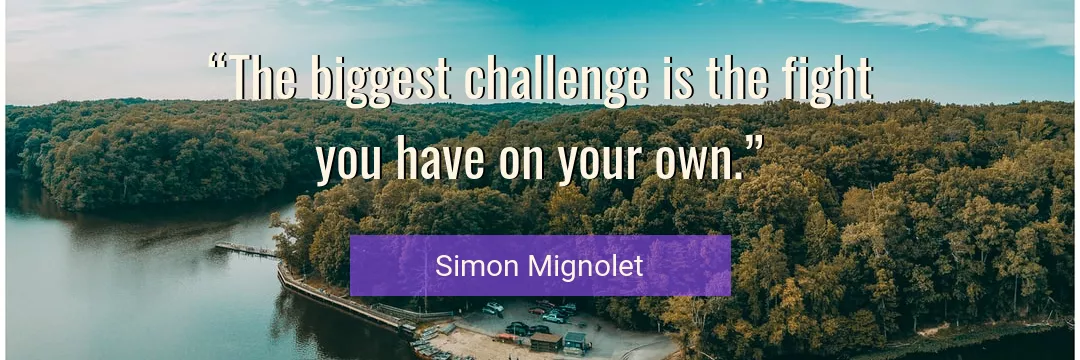 Quote About You By Simon Mignolet