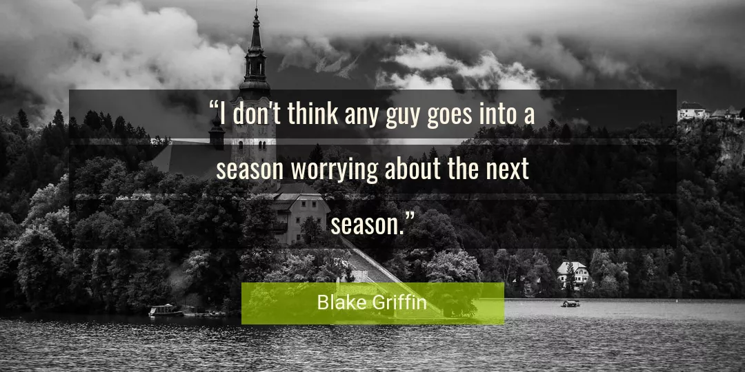 Quote About Think By Blake Griffin
