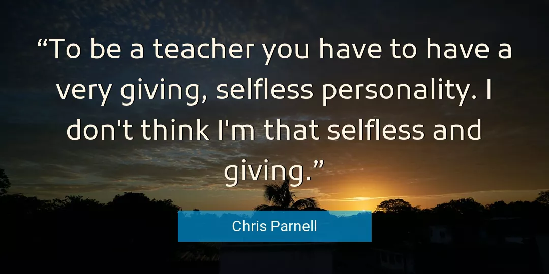 Quote About Personality By Chris Parnell