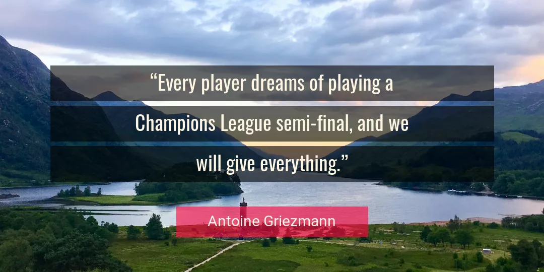 Quote About Dreams By Antoine Griezmann