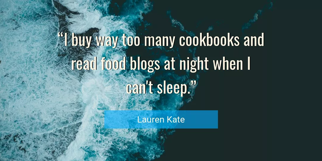 Quote About Food By Lauren Kate
