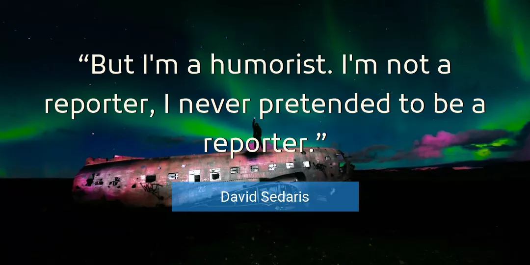 Quote About Never By David Sedaris