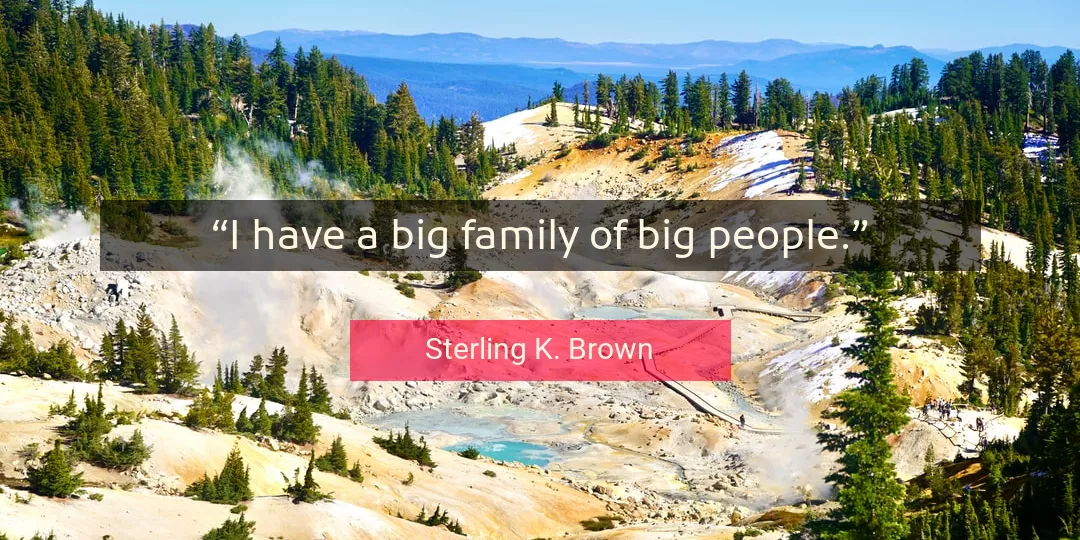 Quote About Family By Sterling K. Brown