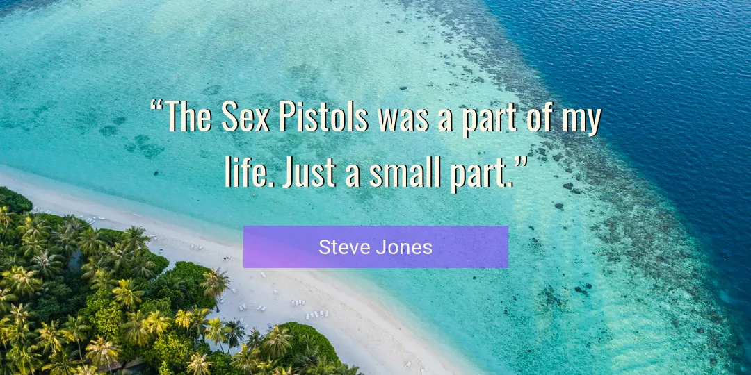 Quote About Life By Steve Jones