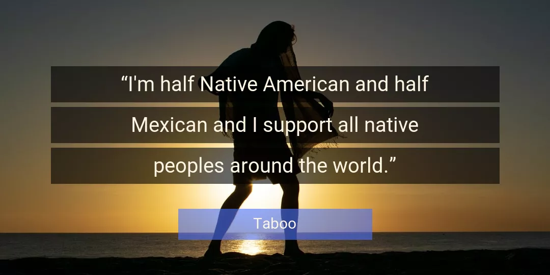 Quote About World By Taboo