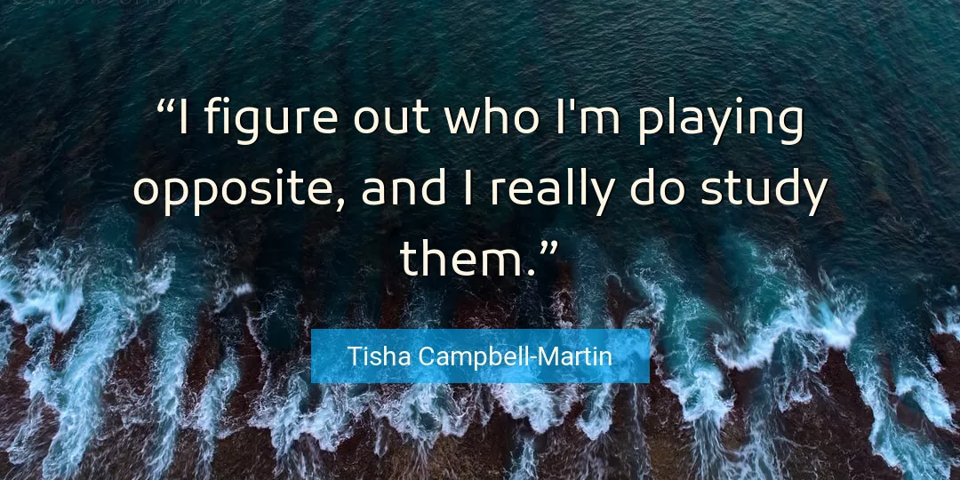 Quote About Who By Tisha Campbell-Martin