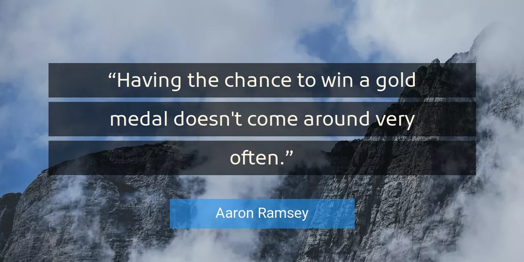 Quote About Win By Aaron Ramsey