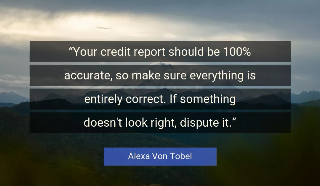 Quote About Look By Alexa Von Tobel