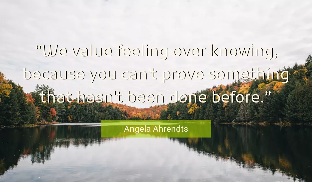 Quote About You By Angela Ahrendts