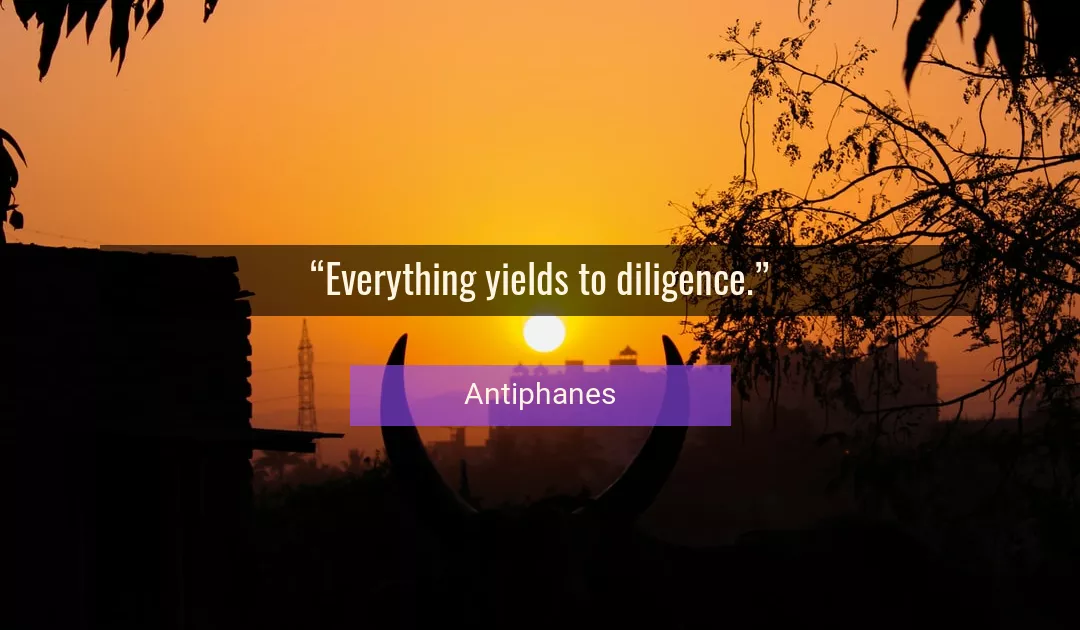 Quote About Everything By Antiphanes