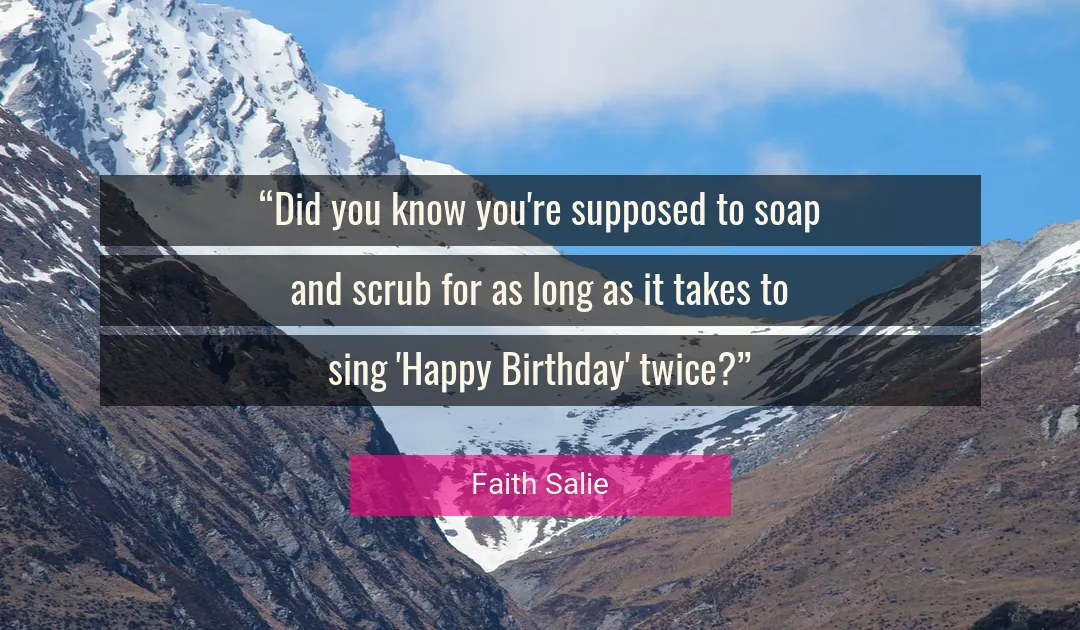 Quote About Birthday By Faith Salie