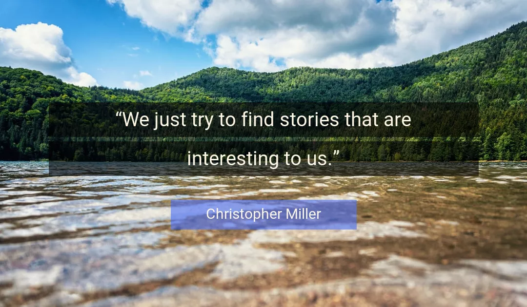 Quote About Try By Christopher Miller