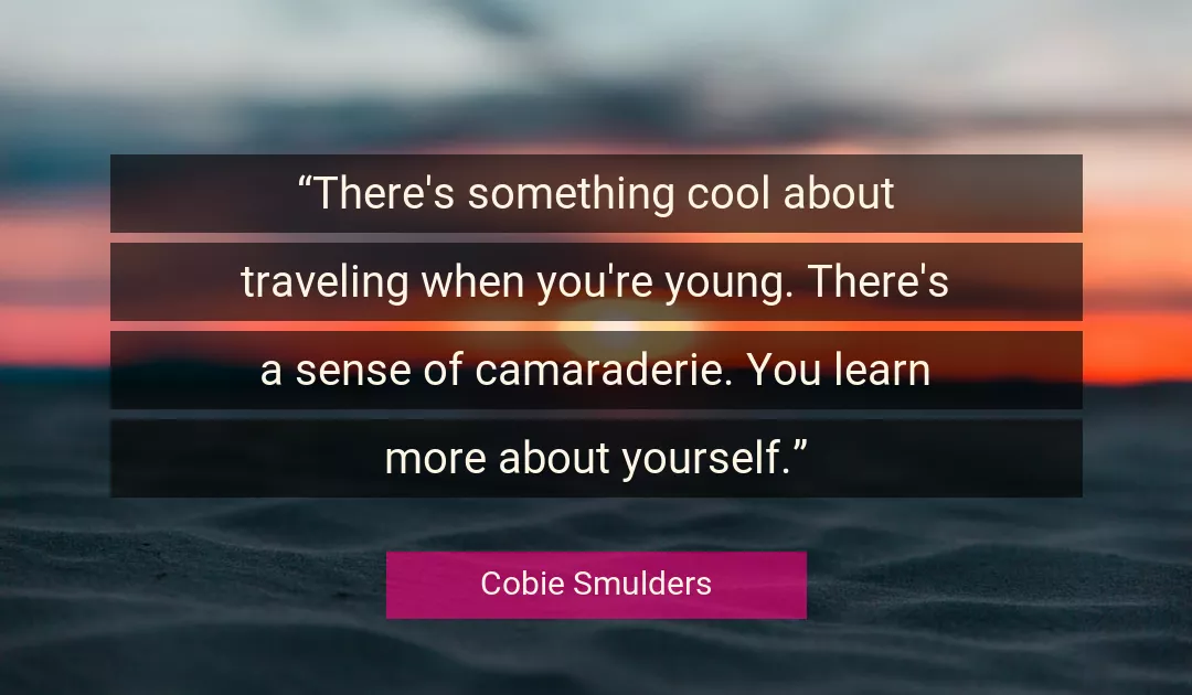 Quote About Cool By Cobie Smulders