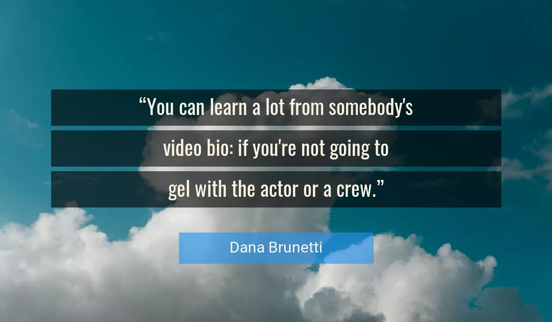 Quote About You By Dana Brunetti