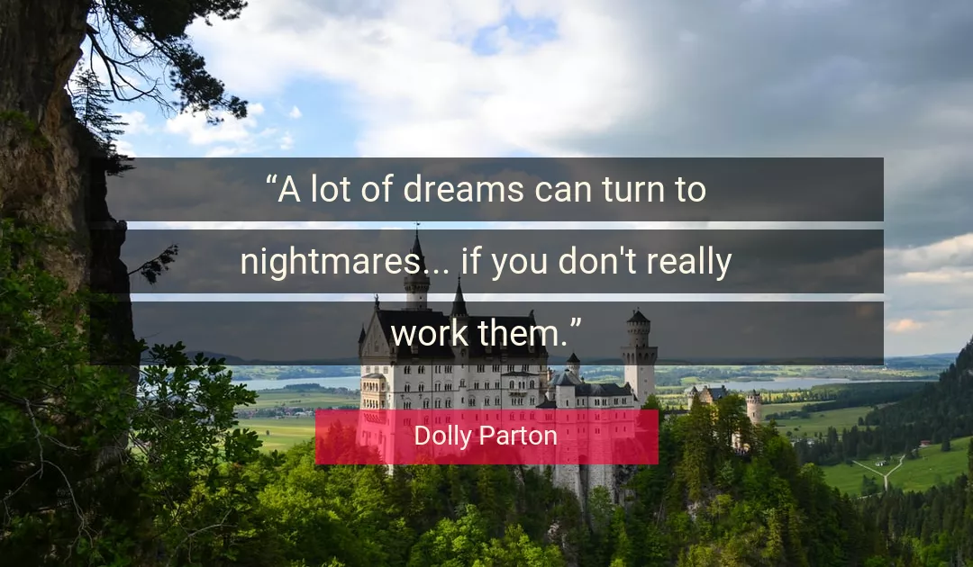 Quote About Work By Dolly Parton