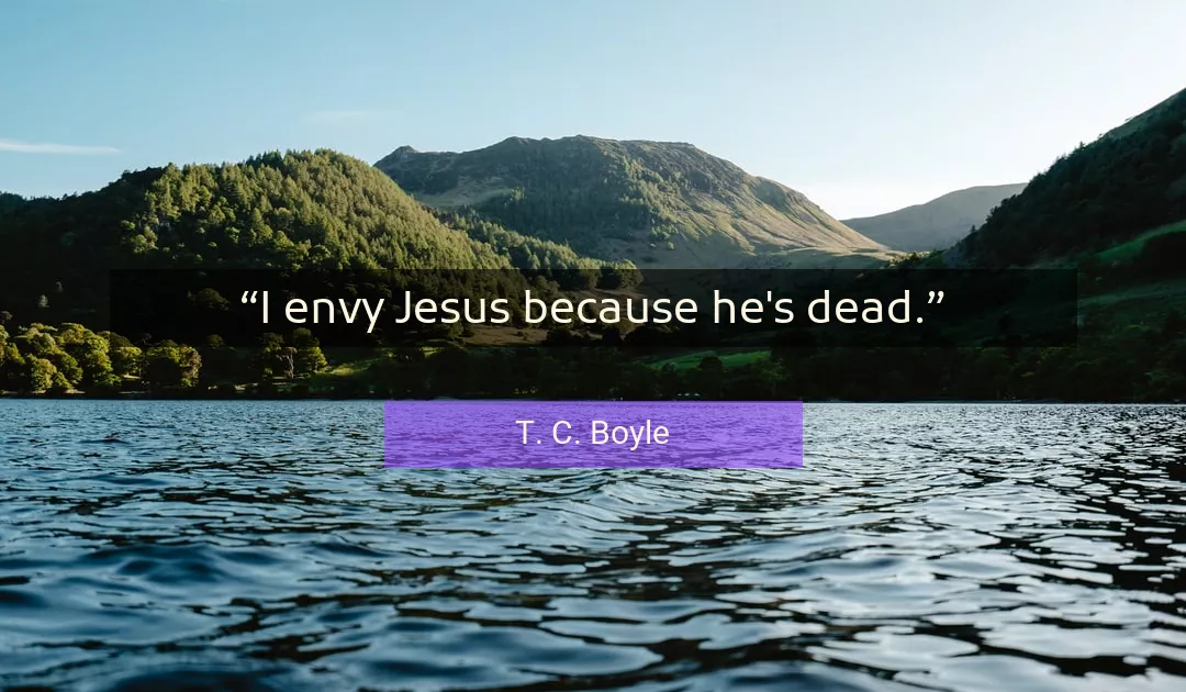 Quote About Envy By T. C. Boyle