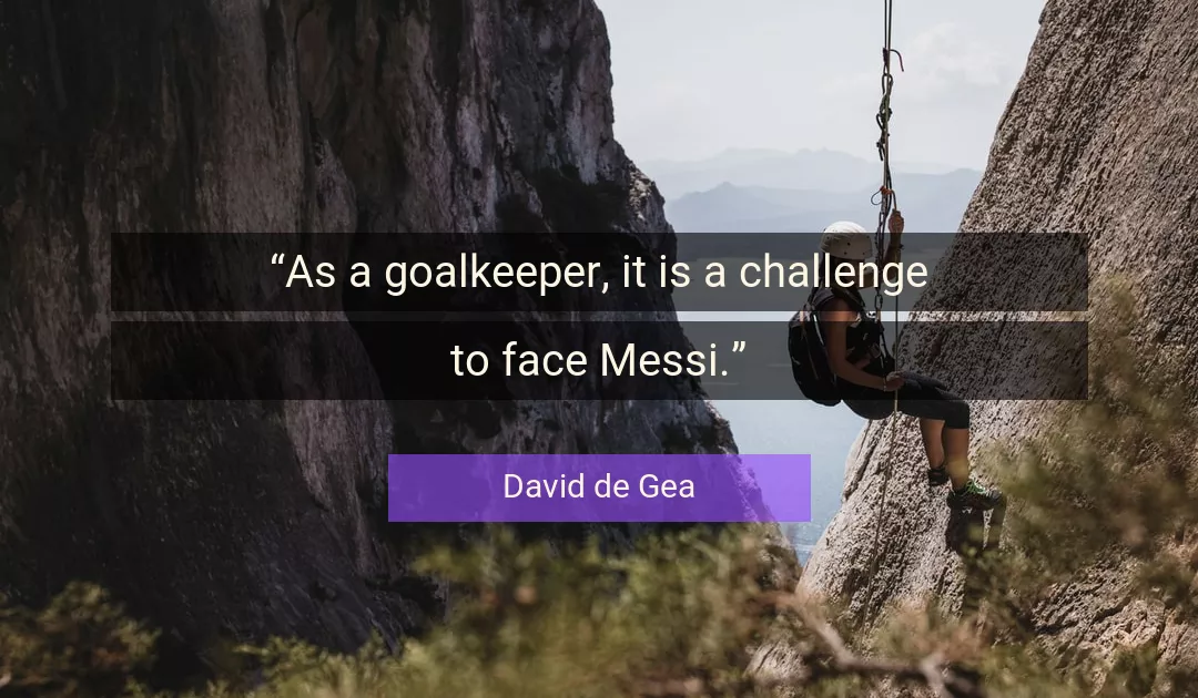 Quote About Face By David de Gea