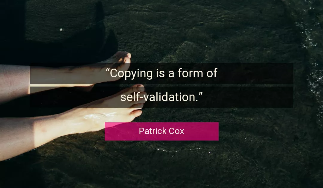 Quote About Form By Patrick Cox