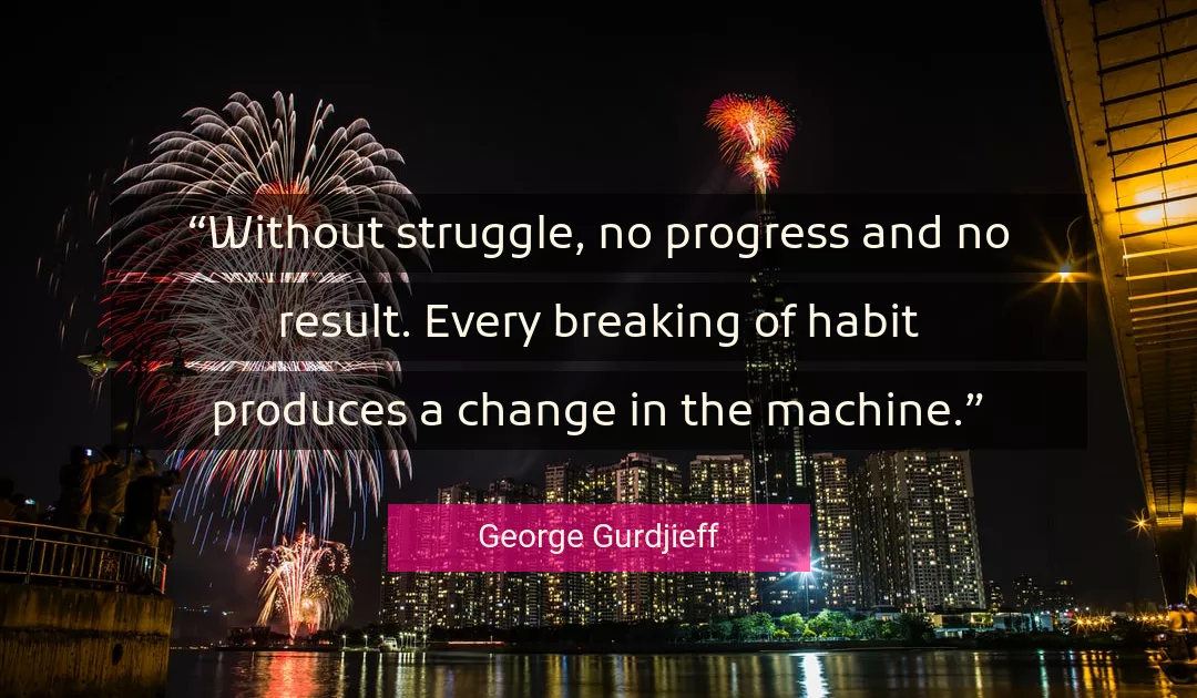 Quote About Change By George Gurdjieff