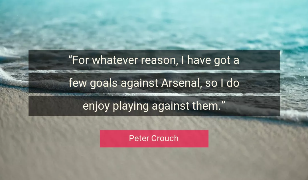 Quote About Goals By Peter Crouch