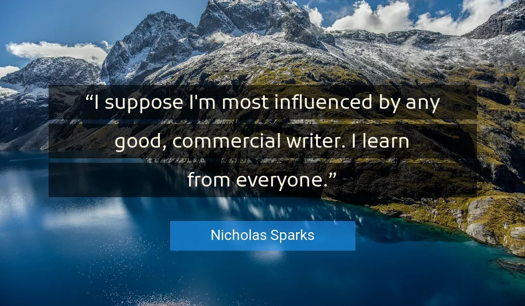 Quote About Good By Nicholas Sparks