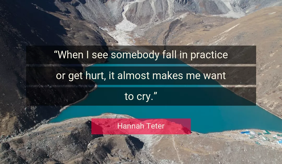 Quote About Me By Hannah Teter