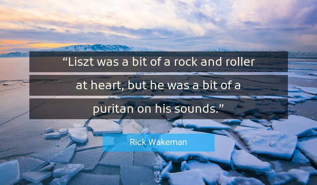 Quote About Heart By Rick Wakeman