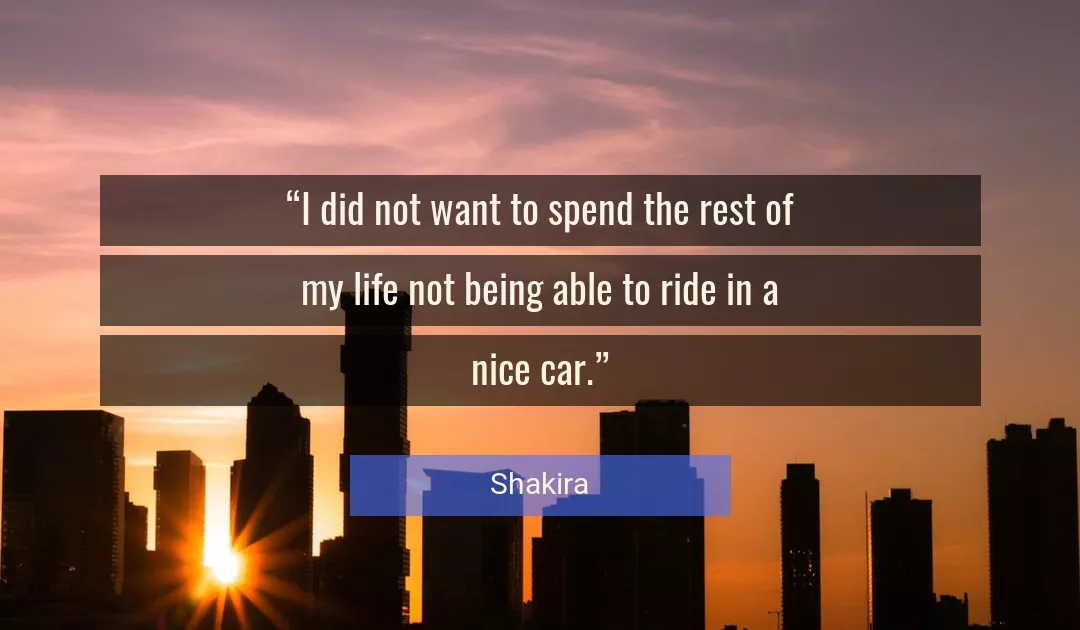 Quote About Life By Shakira
