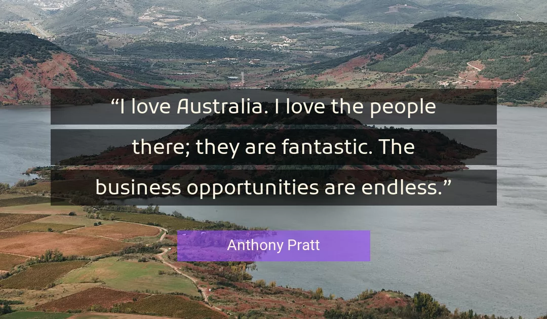 Quote About Love By Anthony Pratt