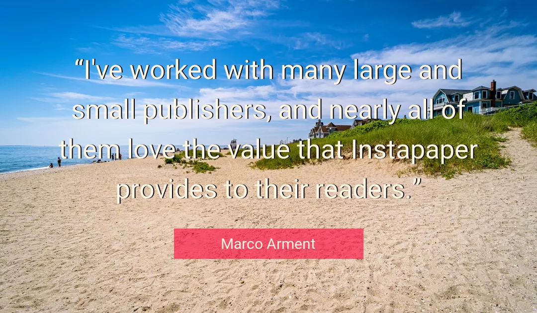 Quote About Love By Marco Arment