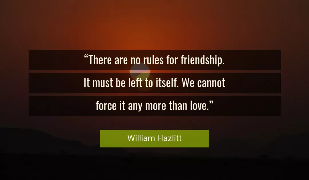 Quote About Love By William Hazlitt