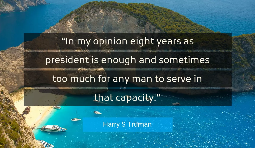 Quote About Man By Harry S Truman