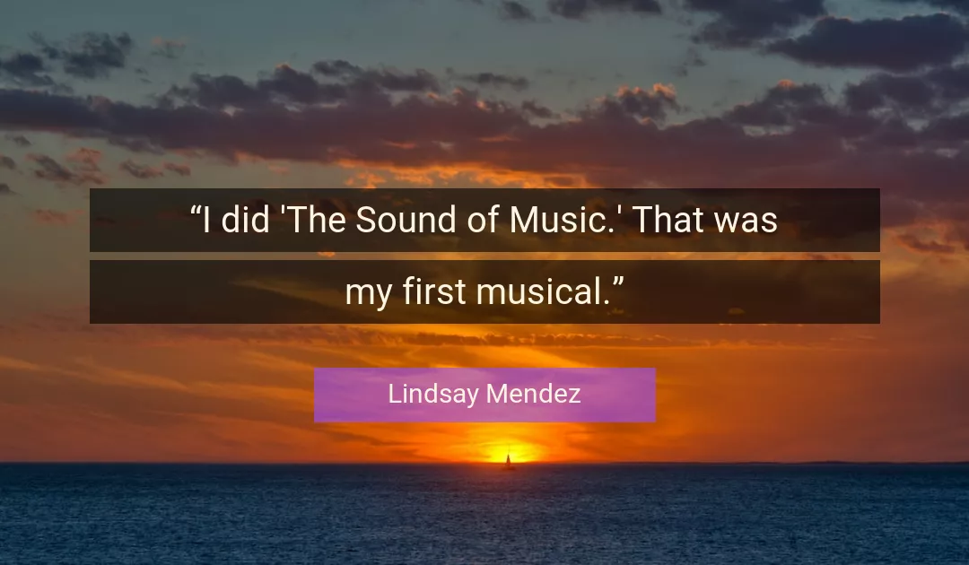 Quote About Music By Lindsay Mendez