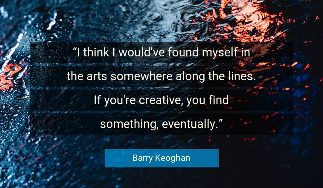 Quote About Myself By Barry Keoghan