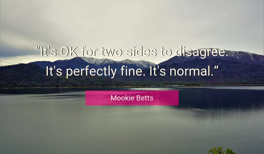 Quote About Normal By Mookie Betts