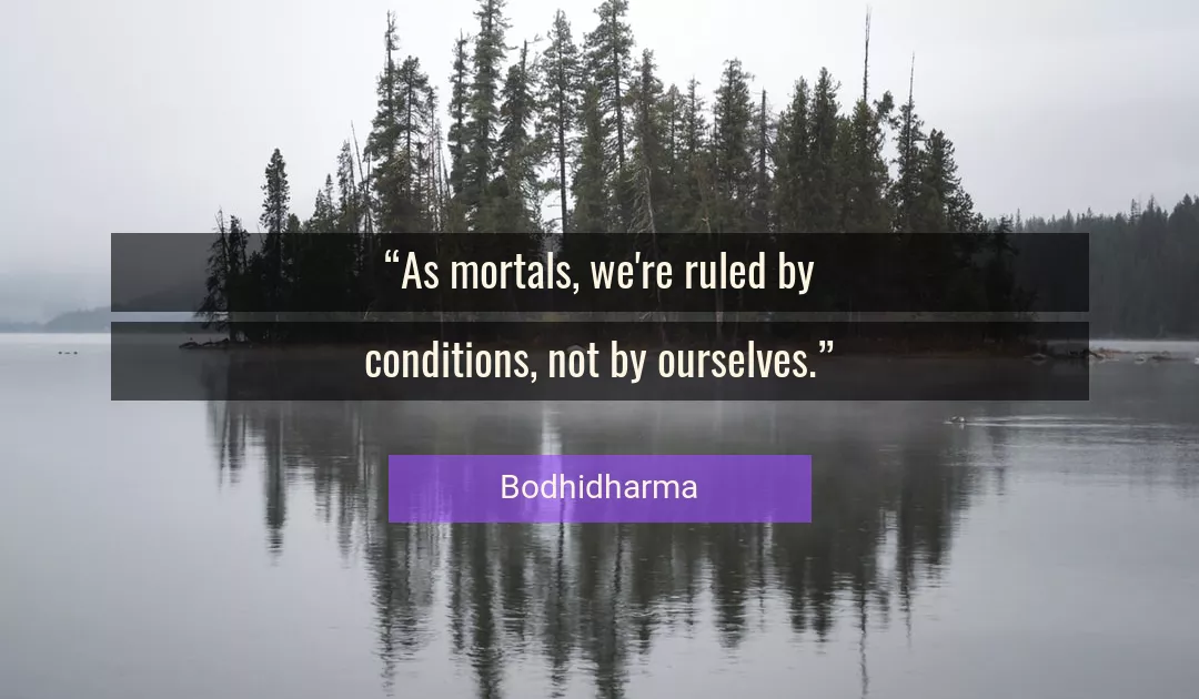 Quote About Ourselves By Bodhidharma