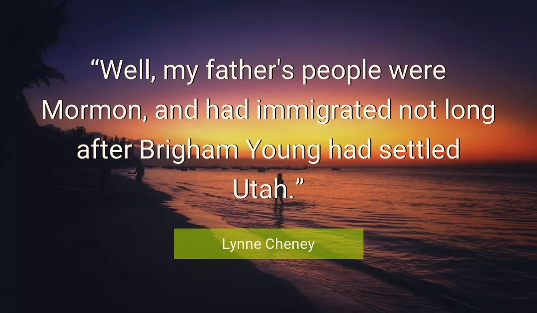 Quote About People By Lynne Cheney