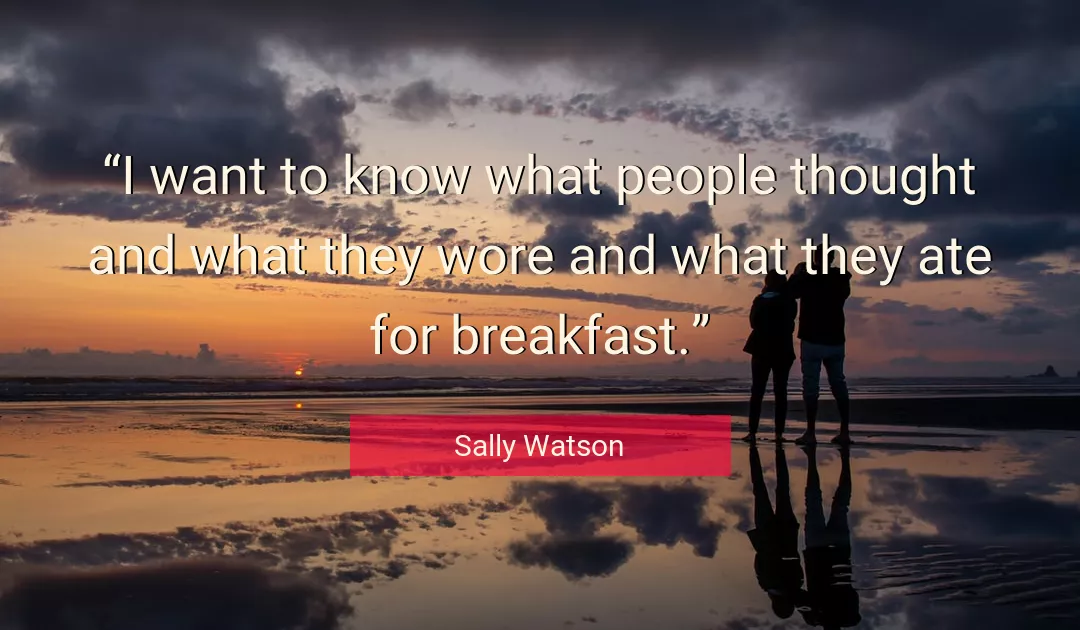 Quote About People By Sally Watson