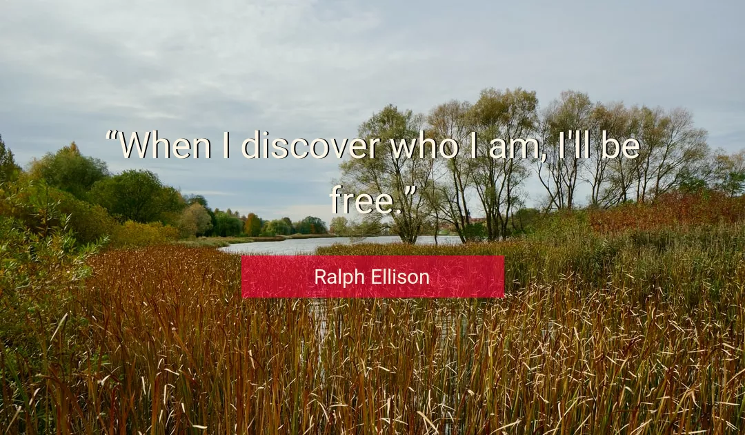 Quote About I By Ralph Ellison