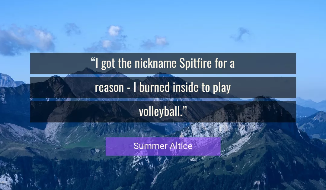 Quote About Reason By Summer Altice