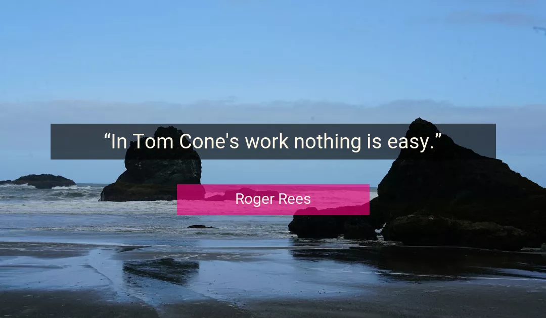 Quote About Work By Roger Rees