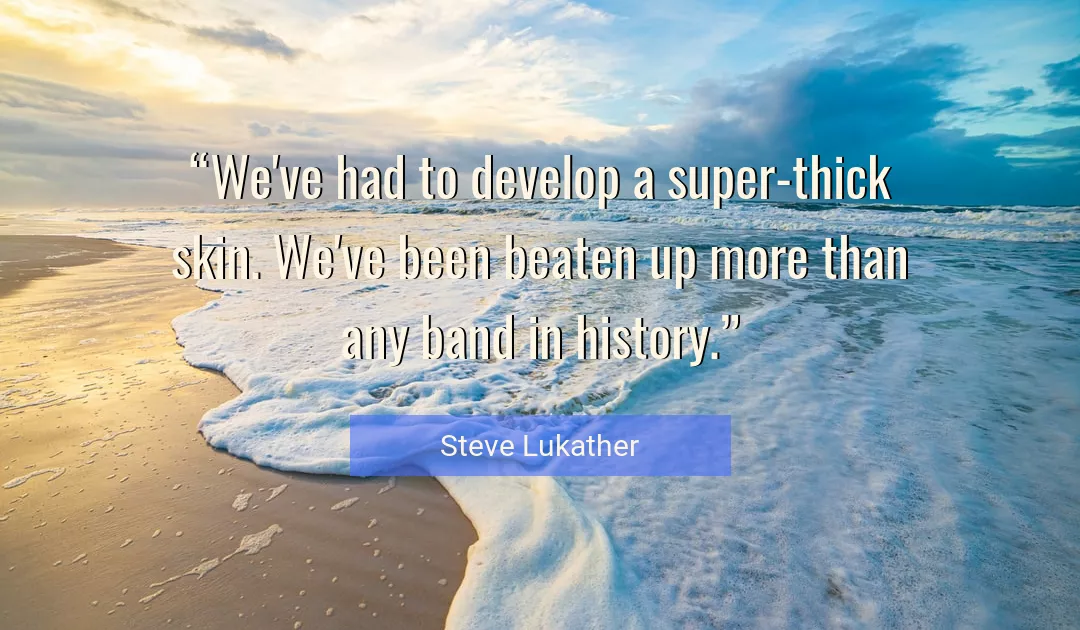 Quote About History By Steve Lukather