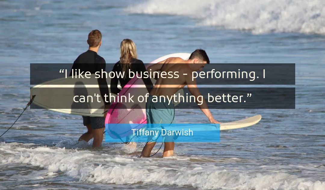 Quote About Business By Tiffany Darwish